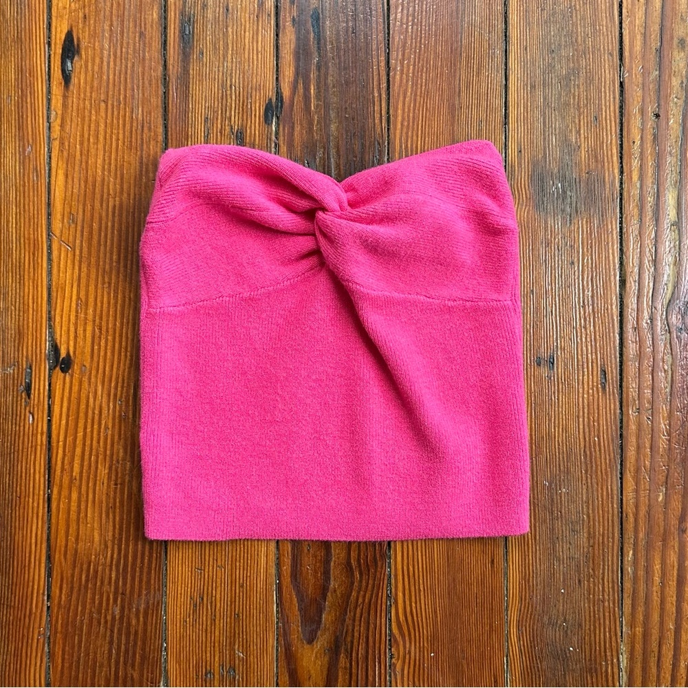 Efan knotted front knot tube top